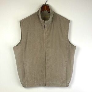Hogan Men's Light Brown Corduroy Vest